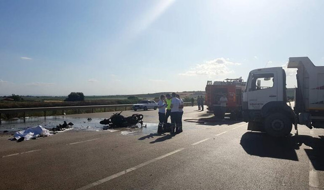 Bursa'da motosiklet sürücüsü yanarak feci şekilde can verdi - Resim: 0