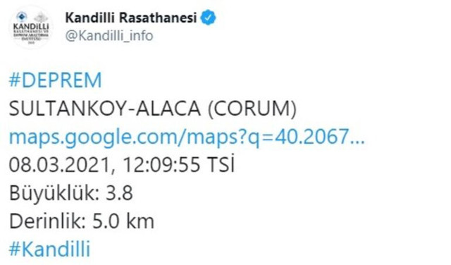 Son dakika Çorum'da korkutan deprem! AFAD ve Kandilli'den peş peşe açıklama - Resim: 1