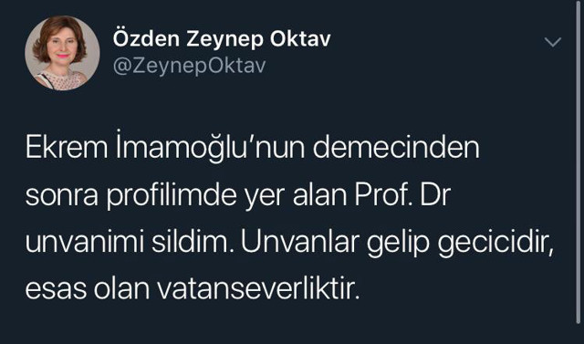 Ekrem İmamoğlu'na tepki için unvanını silen akademisyen konuştu - Resim: 0