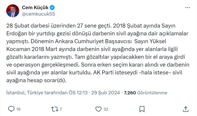 Cem Küçük'ün 28 Şubat sözleri AK Parti'yi çok kızdıracak! Operasyonu gizli bir el durdurdu - Resim: 0