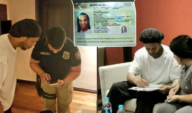 Ronaldinho sahte pasaport iddiasıyla gözaltında - Resim: 0