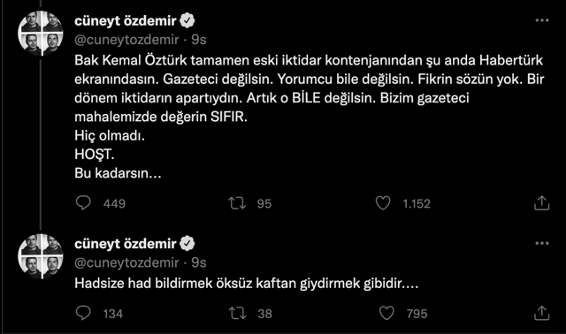 Cüneyt Özdemir ile Kemal Öztürk birbirine girdi! 'Gazeteci değilsin! HOŞT...' - Resim: 1