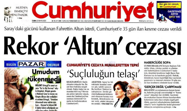 Cumhuriyet gazetesine Fahrettin Altun hakkındaki asılsız haberi nedeniyle ceza - Resim: 0