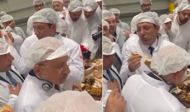 Halk ekmek fabrikası açılışında dikkat çeken anlar! İmamoğlu ekmeğini bölüp Kılıçdaroğlu ile paylaştı - Resim: 0