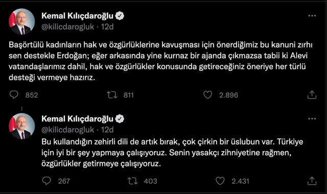 Kemal Kılıçdaroğlu'ndan Cumhurbaşkanı Erdoğan'a 'evet' dedi! Aleviler dahil desteğe hazırız... - Resim: 0