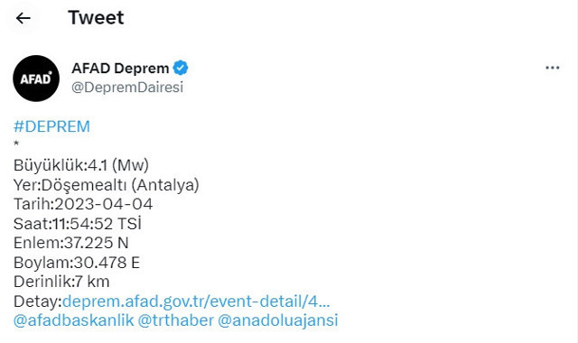 Burdur'da korkutan deprem! Antalya'da da hissedildi Kandilli şiddetini duyurdu - Resim: 1