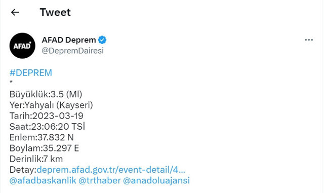 Kayseri'de korkutan deprem! AFAD şiddetini açıkladı - Resim: 0