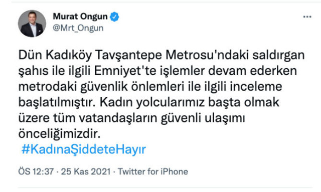 İstanbul metrosundaki saldırıyla ilgili açıklama! Güvenlik gelmemişti İBB duyurdu - Resim: 0