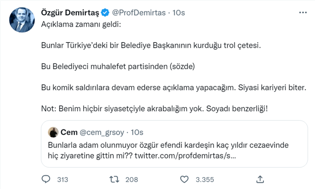 Özgür Demirtaş, Belediye Başkanı'nı tehdit etti! 'Asgari ücret 10 bin TL olsa da işe yaramaz' - Resim: 1