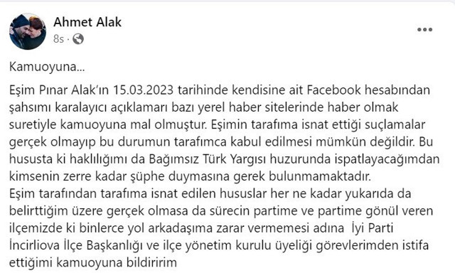 İYİ Parti'yi sarsan yasak aşk iddiası! Sosyal medyadan paylaştı ikisi de istifa etti - Resim: 2