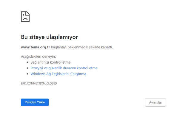 TEMA'nın sitesi yoğunluktan çöktü! - Resim: 0