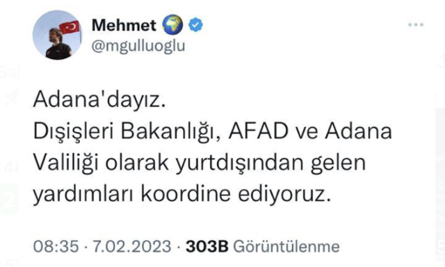 Eski AFAD Başkanı Mehmet Güllüoğlu, Türkiye’ye çağrıldı! Çalışmaları koordine ediyor - Resim: 0