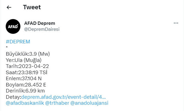 Muğla'da korkutan deprem! AFAD şiddetini açıkladı - Resim: 0