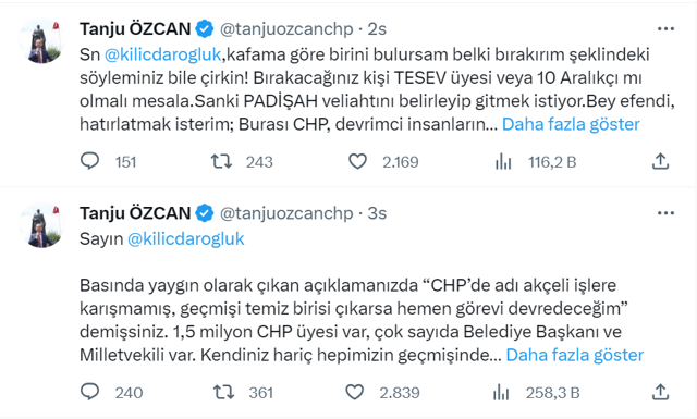 Tanju Özcan, Kemal Kılıçdaroğlu'nun 'geçmişi temiz' çıkışına isyan etti: Hazmedemiyorum - Resim: 0