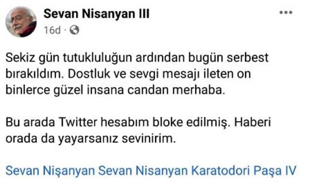 Yunanistan Sevan Nişanyan'ı serbest bıraktı! 15 gün içinde terk edecek - Resim: 0