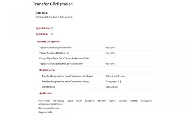 Ekuban, Genoa'ya transfer oluyor! Trabzonspor'dan KAP bildirisi - Resim: 1