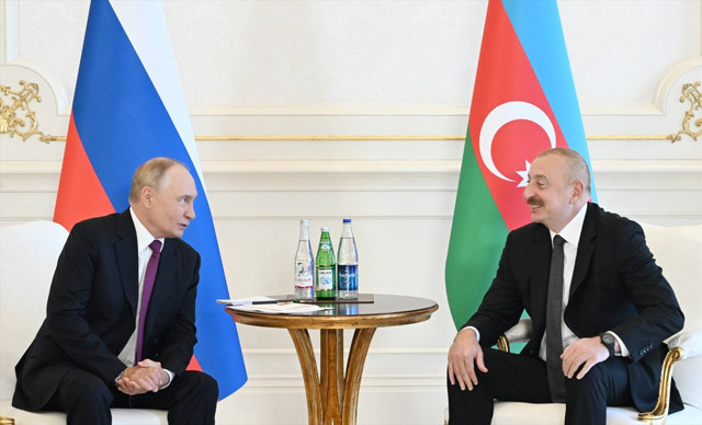 Putin ve Aliyev, Bakü'de görüştü - Resim: 1