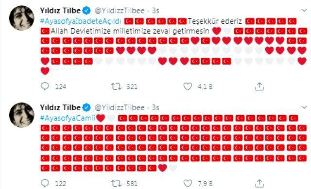 Yıldız Tilbe Twitter'dan yaptığı Ayasofya paylaşımıyla beğenileri kaptı - Resim: 2