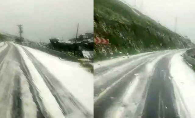 Gören inanamadı! Haziran'da her yer bembeyaz oldu - Resim: 0