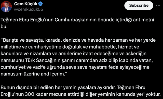Genç teğmenlerin kılıçlı yemini gündem oldu! Gazeteci Cem Küçük'ten olay yorum - Resim: 2