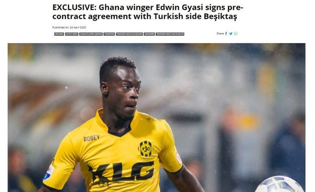 Beşiktaş Edwin Gyasi transferini bitirdi - Resim: 1