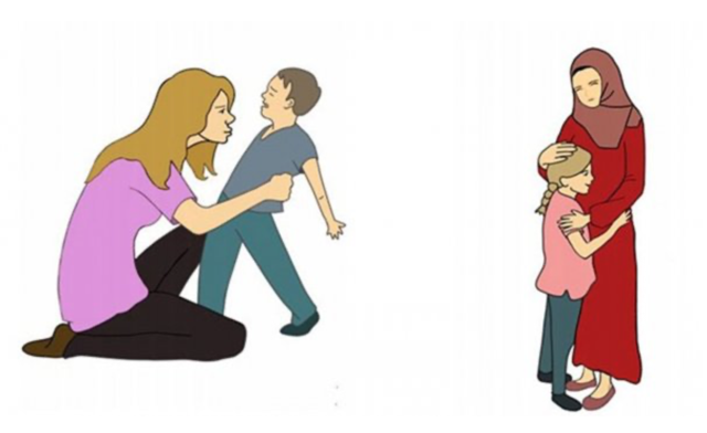 MEB'in tartışılan 'başörtülü ve açık anne' resimleri! Bakanlık soruşturma başlattı - Resim: 0