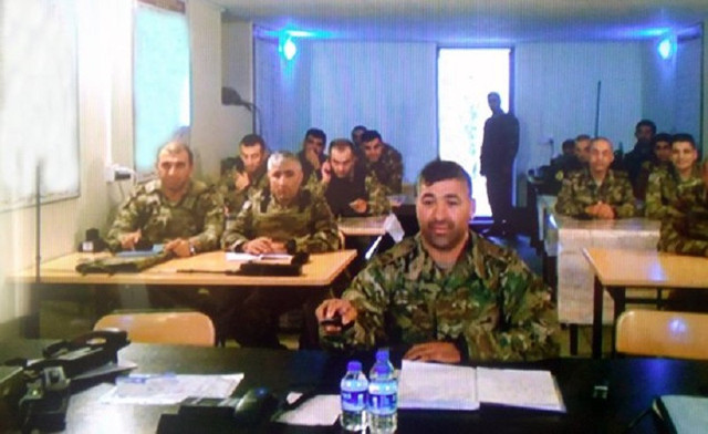 Azerbaycan ordusu sınır hattındaki hareket merkezinden ilk kare - Resim: 0