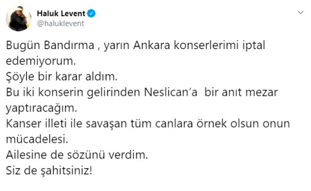 Haluk Levent Neslican Tay'a anıt mezar yaptıracak - Resim: 0