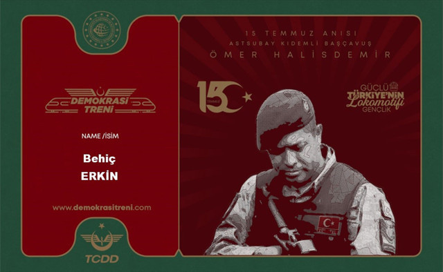 TCDD'den 15 Temmuz için "anı bileti" - Resim: 0