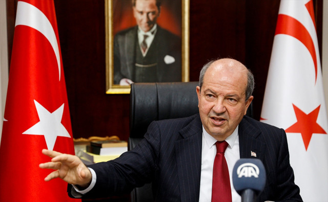 KKTC Cumhurbaşkanı Ersin Tatar tavrını koydu! 'Yan yana yaşayan iki devleti savunuyoruz' - Resim: 0