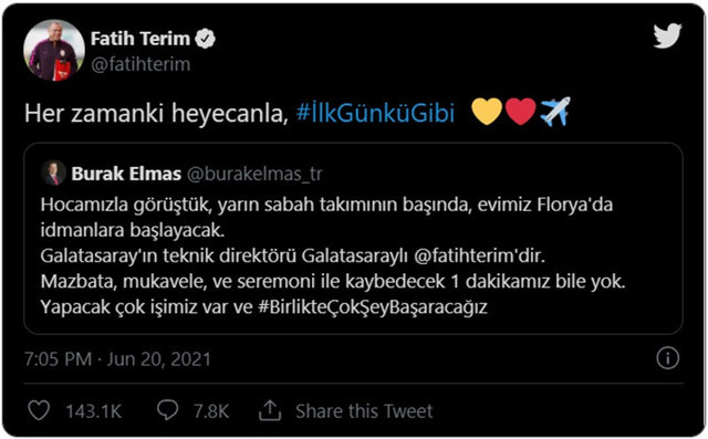 Galatasaray Başkanı Burak Elmas'tan Fatih Terim müjdesi - Resim: 0