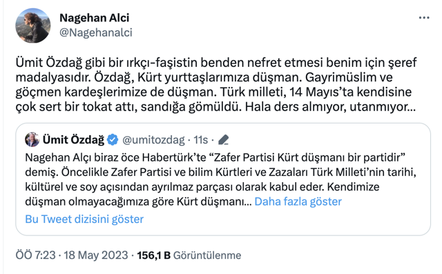 Nagehan Alçı ile Ümit Özdağ yine birbirine girdi! 'Nagehan'dan tiksiniyorum' deyince... - Resim: 1