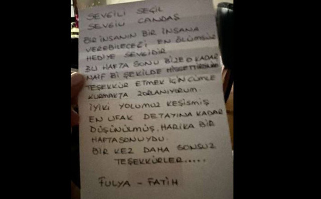 Fatih Terim'in Seçil Erzan'a yazdığı not ortaya çıktı! Fulya Terim hesap numarası istemiş - Resim: 1