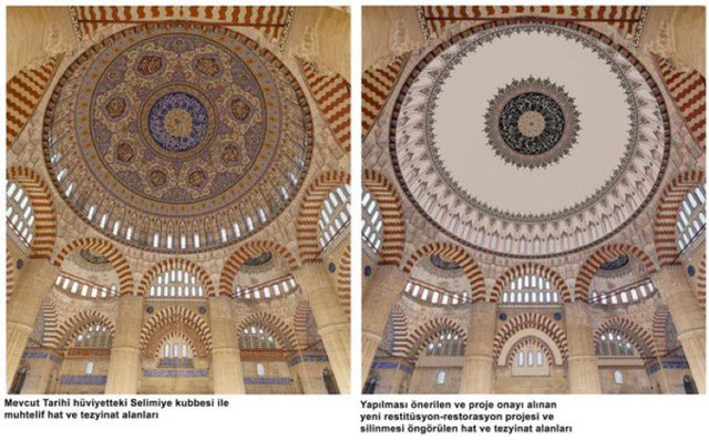 Selimiye Camii kubbesine yapılana bakın! 'Bir Aleviye mi kaldı dersiniz ama...' - Resim: 0