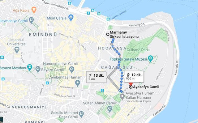 Ayasofya nerede nasıl gidilir Ayasofya Camii açılışı saat kaçta? - Resim: 0