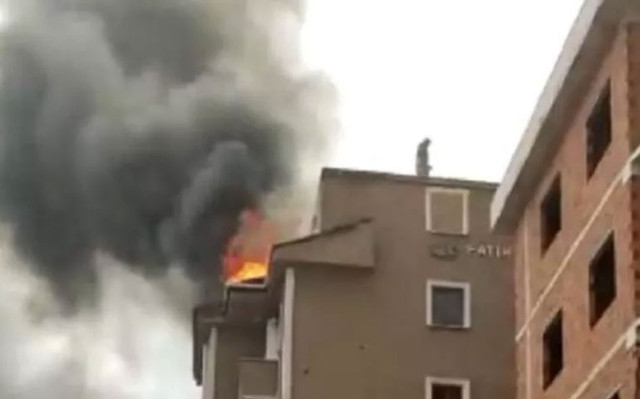 Kartal'daki yangında şaşırtan görüntü - Resim: 0