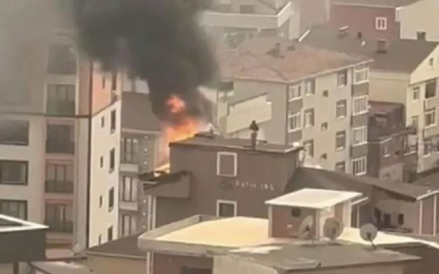 Kartal'daki yangında şaşırtan görüntü - Resim: 1