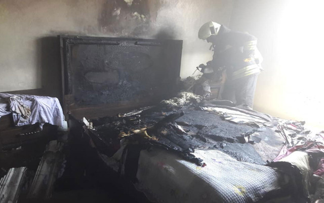 Samsun'da yangında kül olan odada bir tek o yanmadı! - Resim: 0