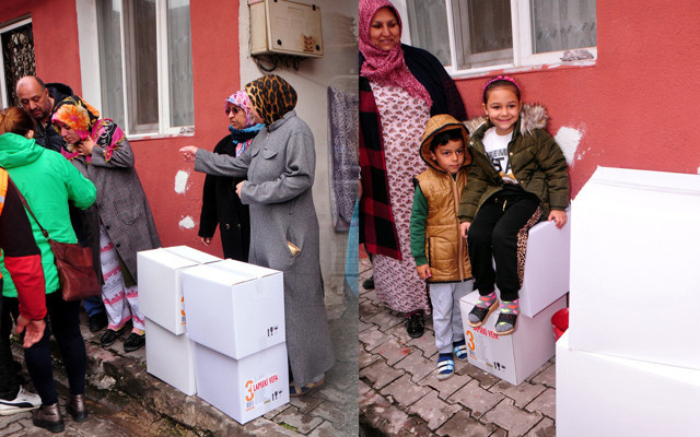 Çanakkale'de ihtiyaç sahiplerine 2 bin koli yardım - Resim: 0