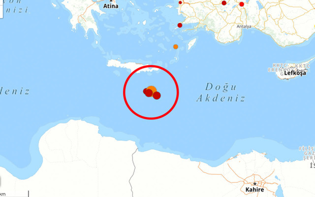 Girit Adası açıklarında bir deprem daha! - Resim: 0