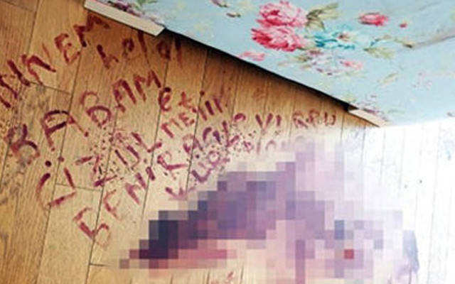 İstanbul'da kanıyla katilinin ismini yazmıştı! Kocası için istenen ceza belli oldu - Resim: 0