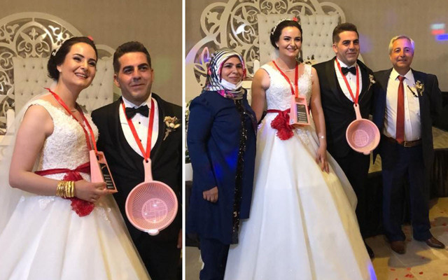 Gelin ve damada takılana bak Nevşehir'e damga vuran düğün - Resim: 0