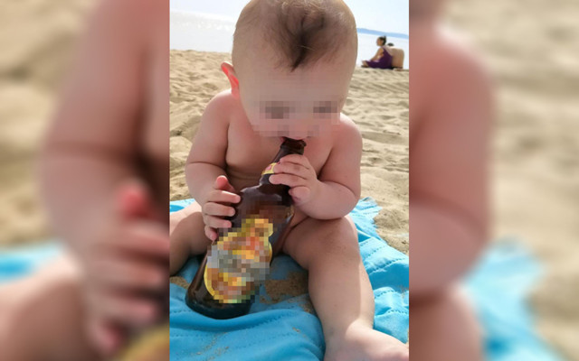 Böyle anne olmaz olsun! Kartal'da 1 buçuk yaşındaki bebeğe alkol içirip paylaştı - Resim: 0