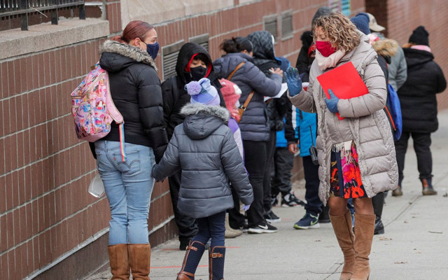 ABD'nin New York kentinde öğrenciler ders başı yaptı - Resim: 0