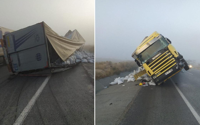 Konya'da askeri servis aracı TIR'la çarpıştı: 10 yaralı - Resim: 0