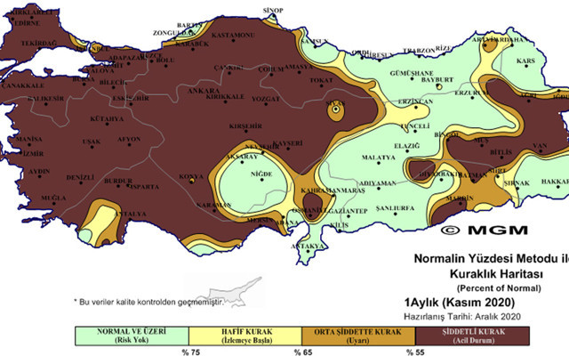 Meteoroloji'den ürküten harita! Olağanüstü ve çok şiddetli kuraklığın görüntüsü - Resim: 0