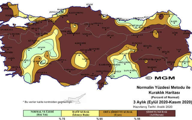Meteoroloji'den ürküten harita! Olağanüstü ve çok şiddetli kuraklığın görüntüsü - Resim: 1