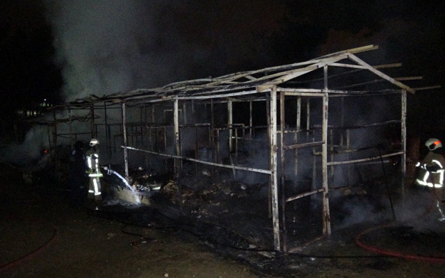 Bursa'da at çiftliği alevlere teslim oldu: 10 hayvan telef oldu - Resim: 1