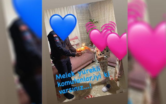 Melek İpek'in kızına jandarmadan doğum günü sürprizi - Resim: 0