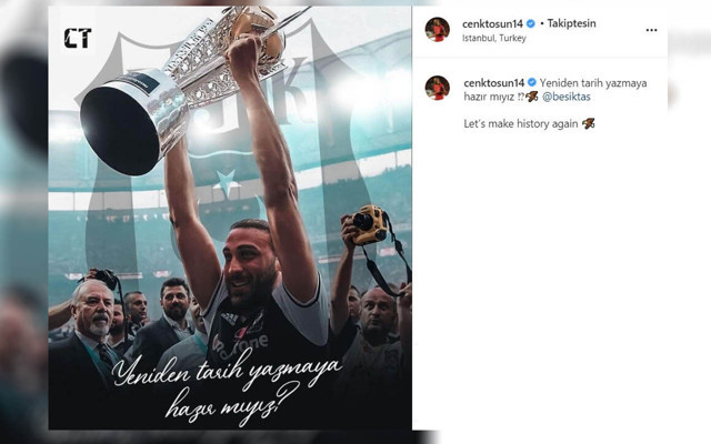 Cenk Tosun'dan Beşiktaş paylaşımı: Yeniden tarih yazmaya hazır mıyız? - Resim: 0